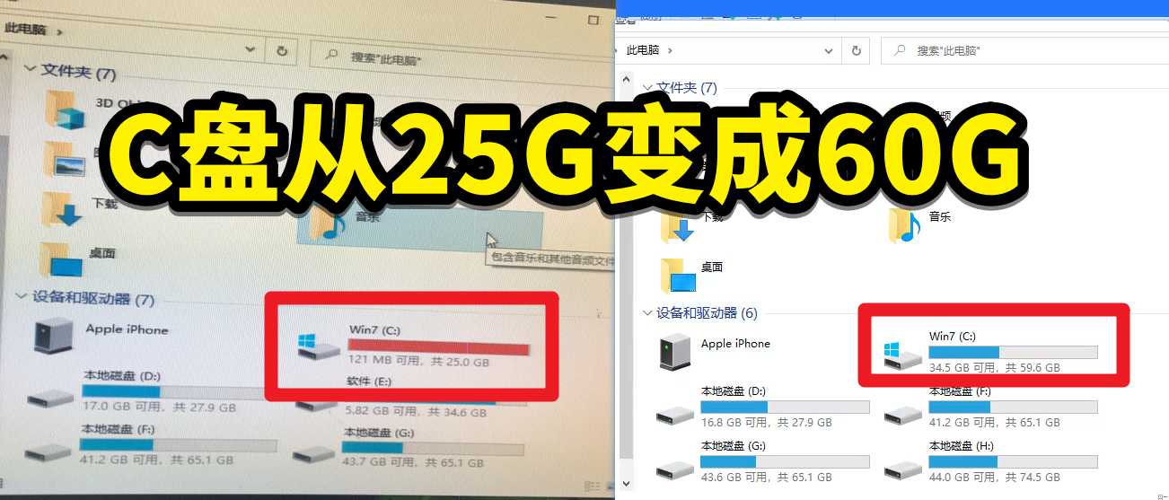 分區(qū)助手C盤擴容教程，C盤擴大容量教程，C盤滿了太小怎...