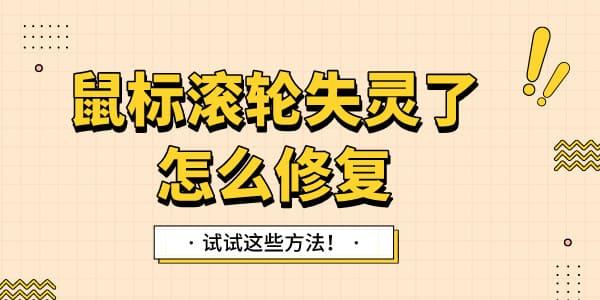 鼠標(biāo)滾輪失靈了怎么修復(fù) 試試這些方法！