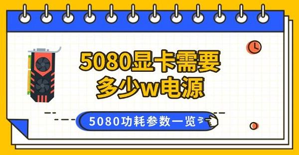5080顯卡需要多少w電源，5080功耗參數(shù)一覽