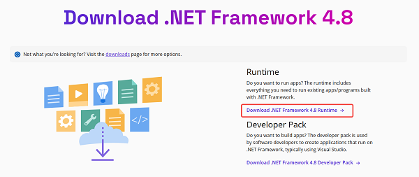 手動(dòng)重新安裝 .NET Framework 4.8 或更新版本