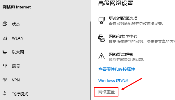 網(wǎng)絡(luò)重置