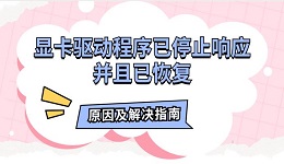 顯卡驅(qū)動(dòng)程序已停止響應(yīng)并且已恢復(fù)原因及解決指南