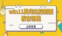 win11英偉達(dá)控制面板在哪里 如何打開和設(shè)置