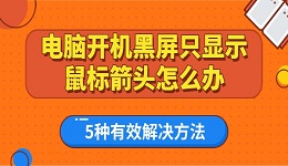 電腦開機(jī)黑屏只顯示鼠標(biāo)箭頭怎么辦 5種有效解決方法