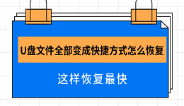 U盤文件全部變成快捷方式怎么恢復(fù) 這樣恢復(fù)最快